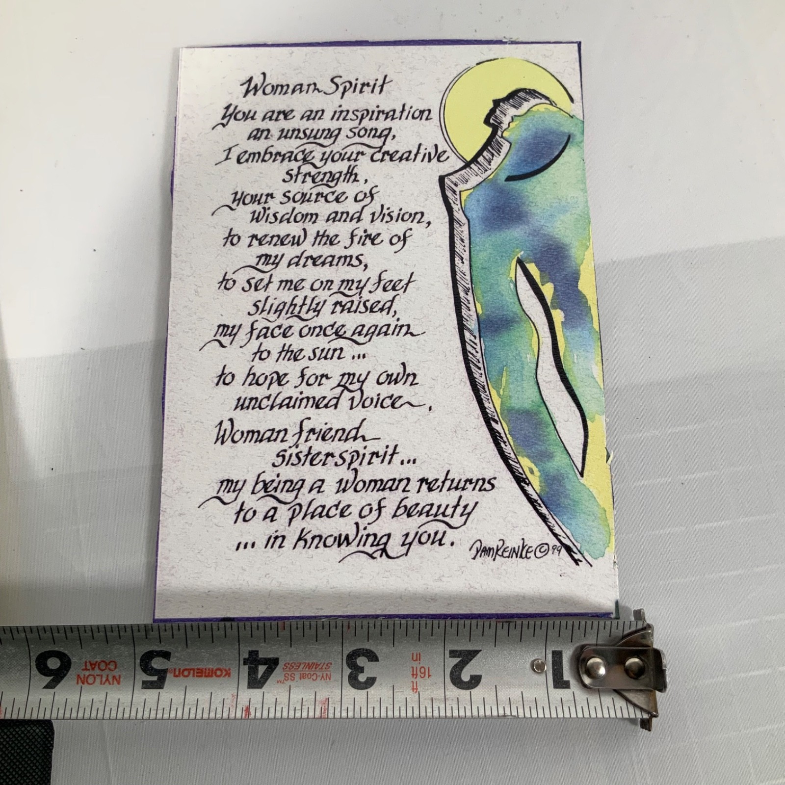 Pam Reinke Woman Spirit Framed Print Pier 1 Black Silver 11 x 13 in - Image 10