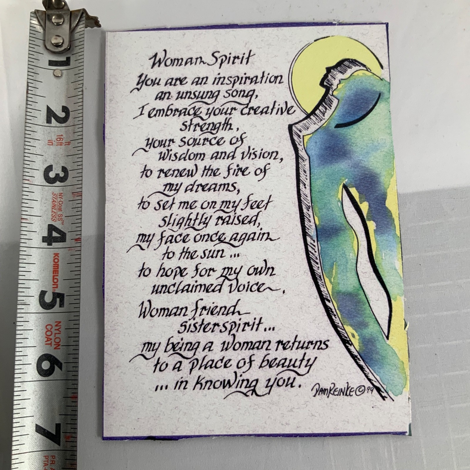 Pam Reinke Woman Spirit Framed Print Pier 1 Black Silver 11 x 13 in - Image 9