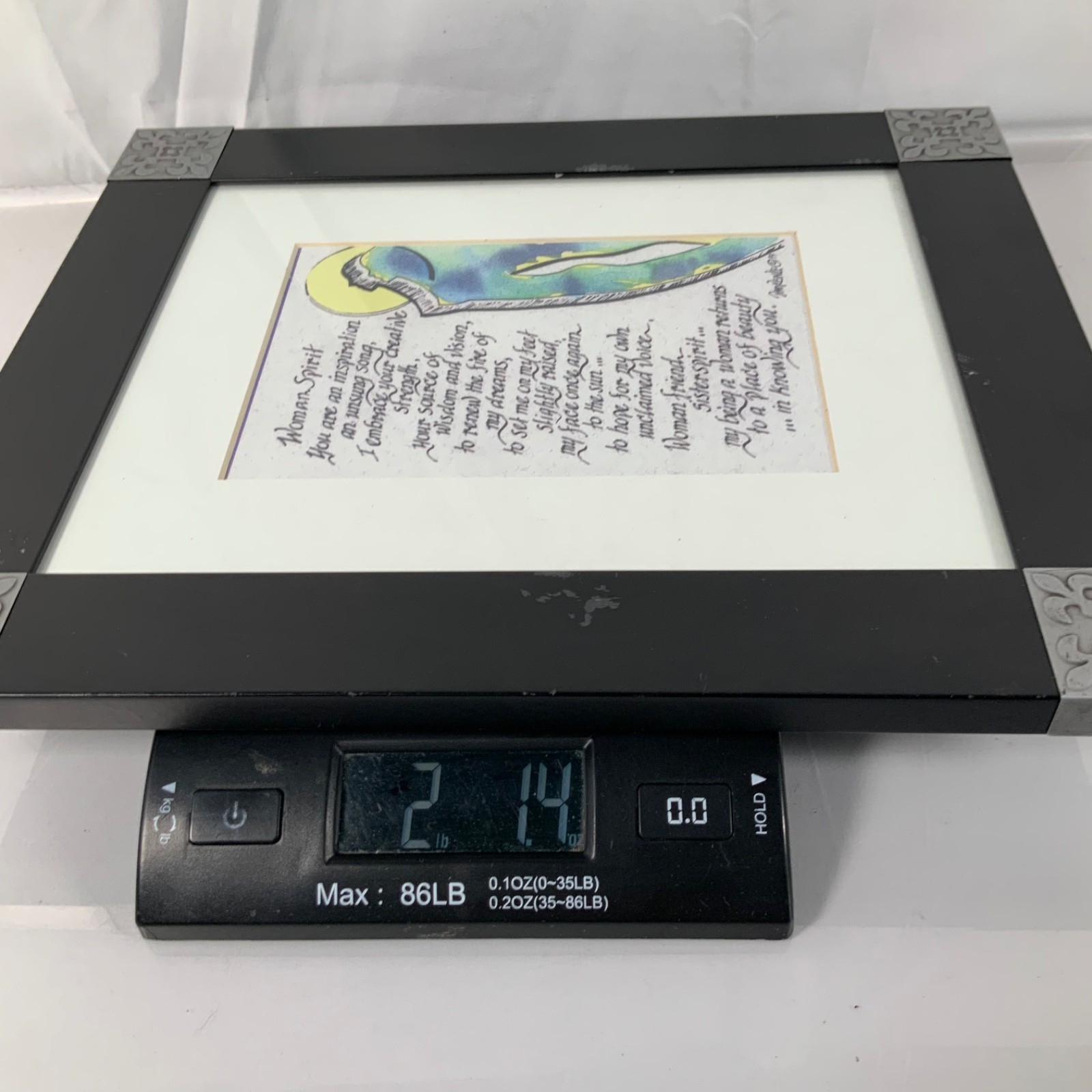 Pam Reinke Woman Spirit Framed Print Pier 1 Black Silver 11 x 13 in - Image 14