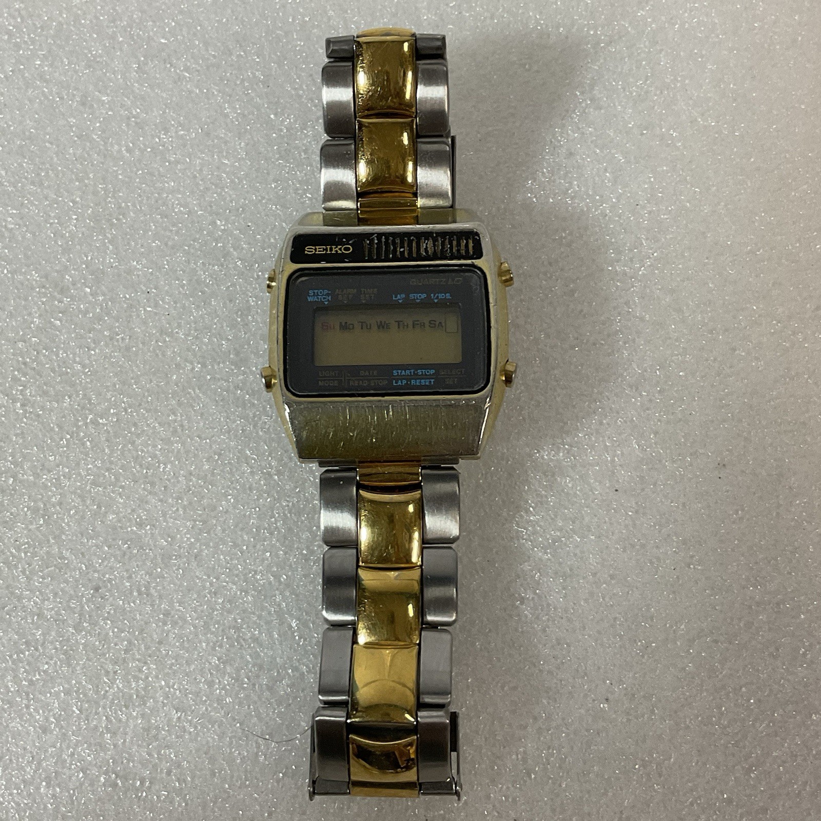 Vintage Seiko A159-5019-G Alarm Quartz Men's Wristwatch Untested For Parts - Image 3
