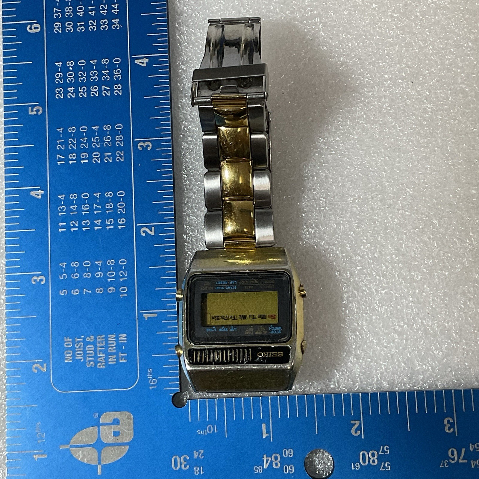 Vintage Seiko A159-5019-G Alarm Quartz Men's Wristwatch Untested For Parts - Image 15