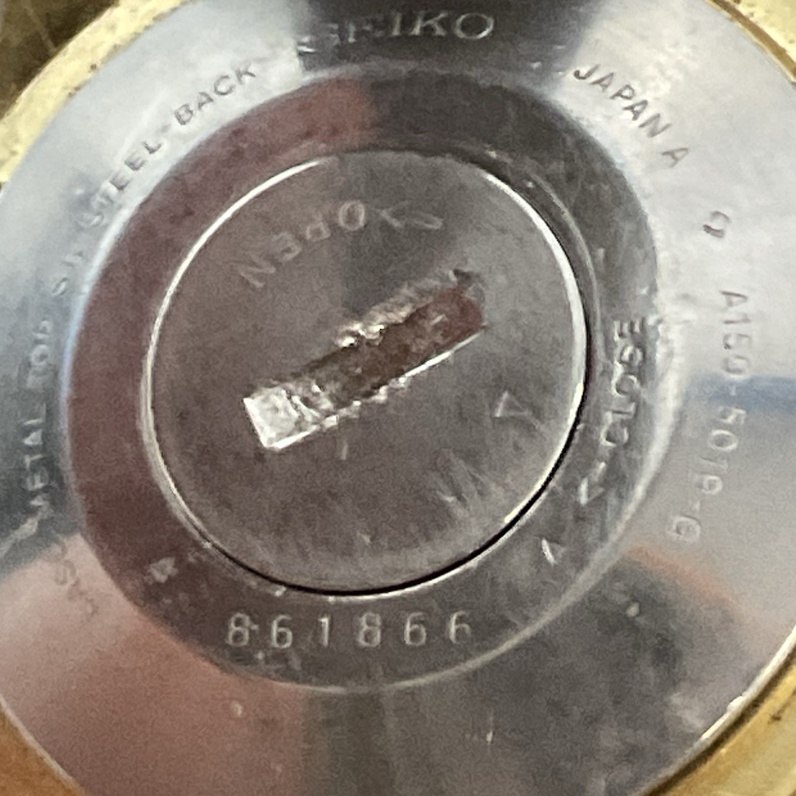 Vintage Seiko A159-5019-G Alarm Quartz Men's Wristwatch Untested For Parts - Image 10