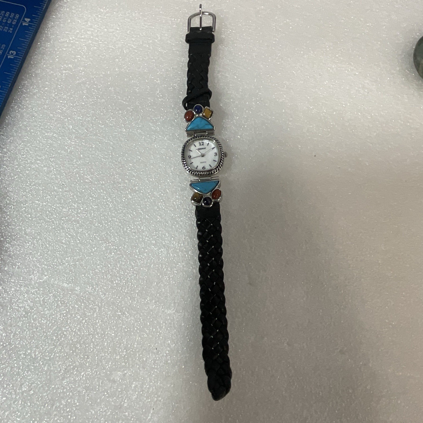 Appear Quartz Watch With Leather & Stone Bracelet Band GnuFashion - Image 7