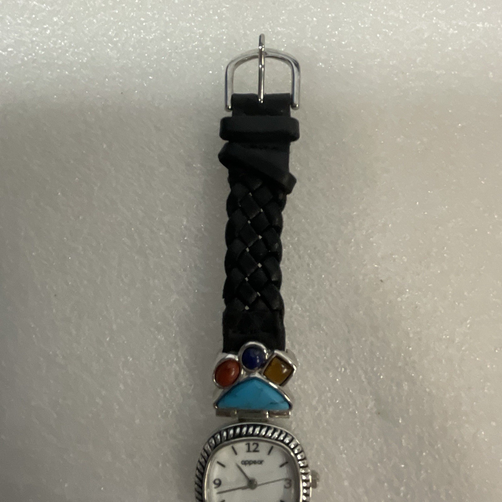 Appear Quartz Watch With Leather & Stone Bracelet Band GnuFashion - Image 8