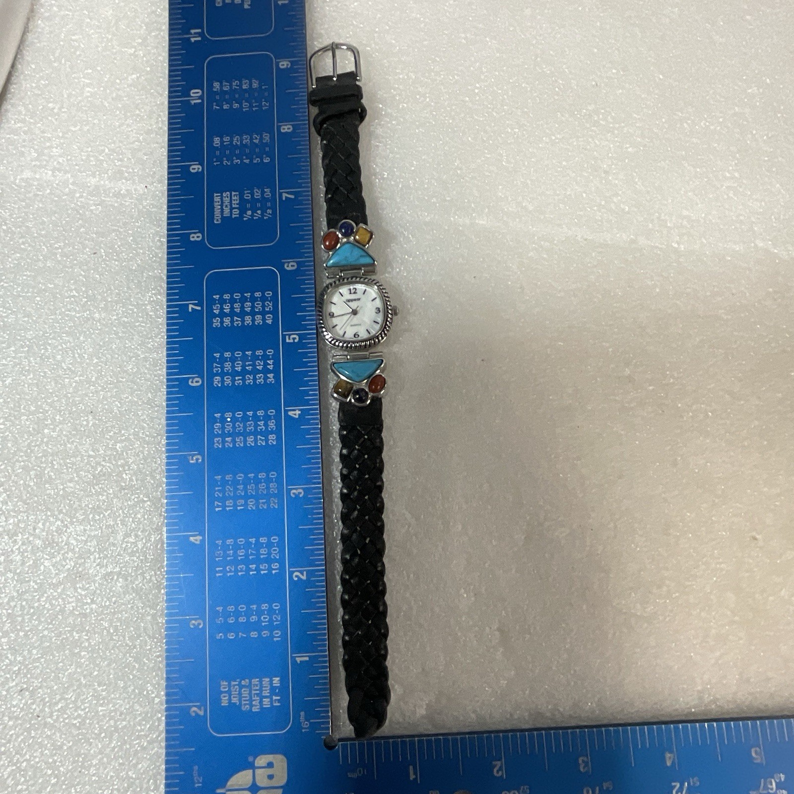 Appear Quartz Watch With Leather & Stone Bracelet Band GnuFashion - Image 12