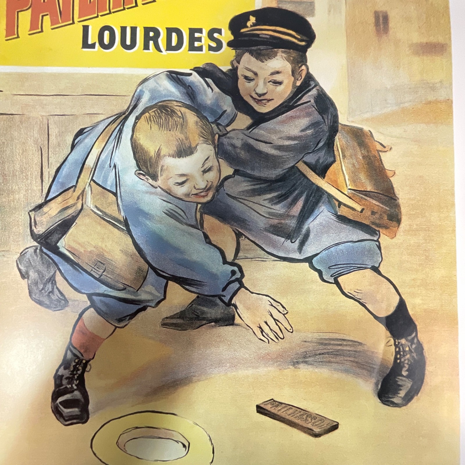 1995 Chocolat Pailhasson Lourdes Poster Affiches-Camis Print 27.5x18.5in - Image 4