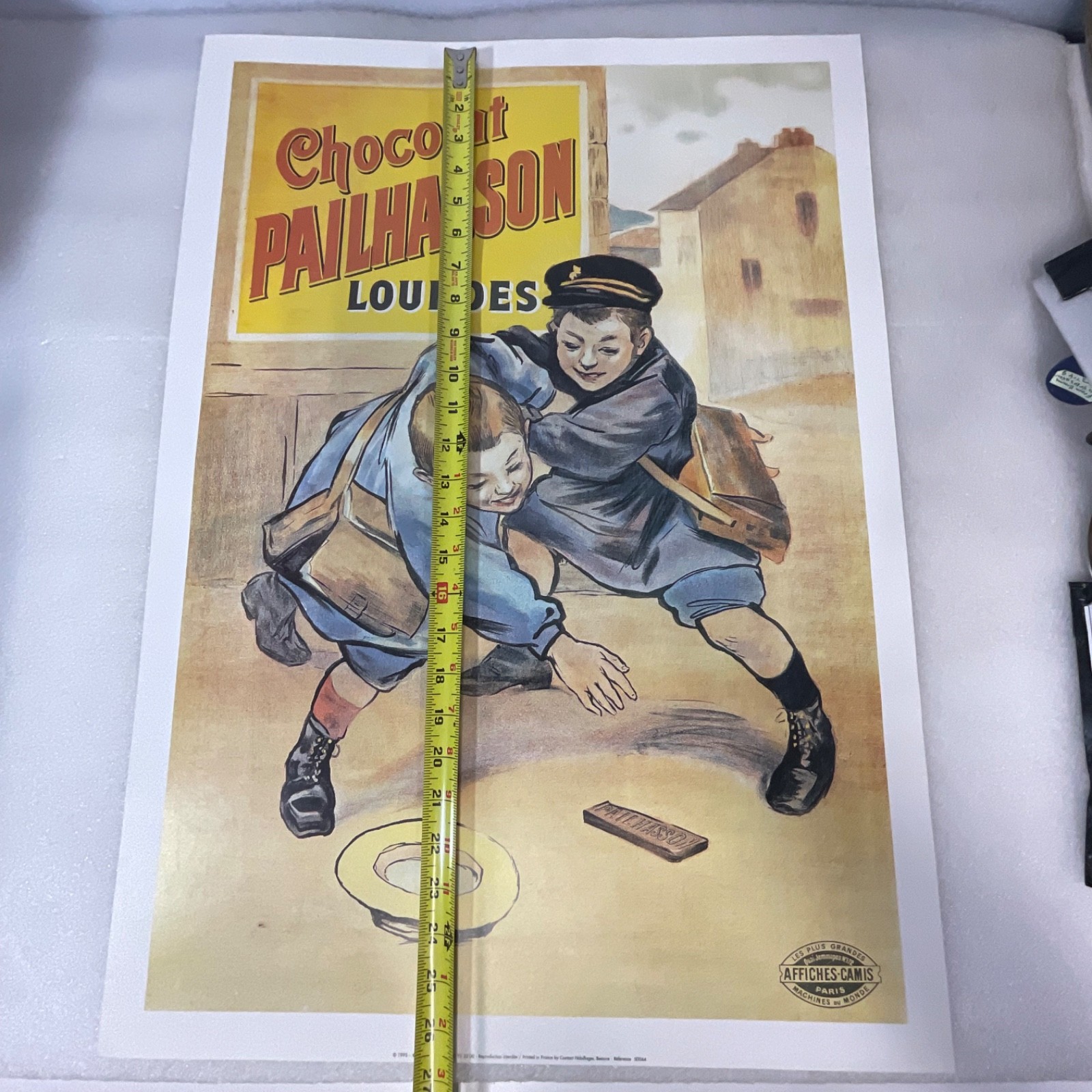 1995 Chocolat Pailhasson Lourdes Poster Affiches-Camis Print 27.5x18.5in - Image 11
