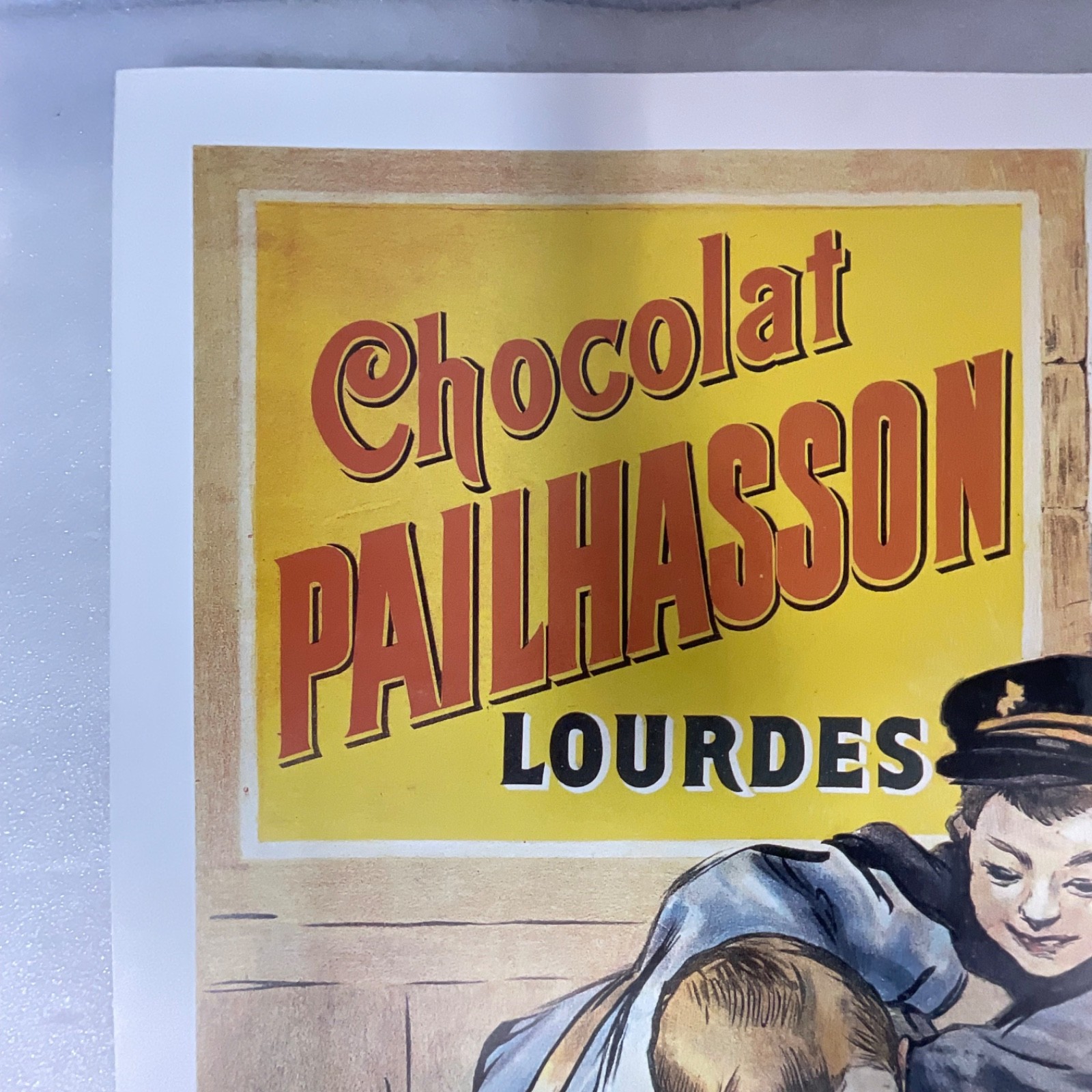 1995 Chocolat Pailhasson Lourdes Poster Affiches-Camis Print 27.5x18.5in - Image 8