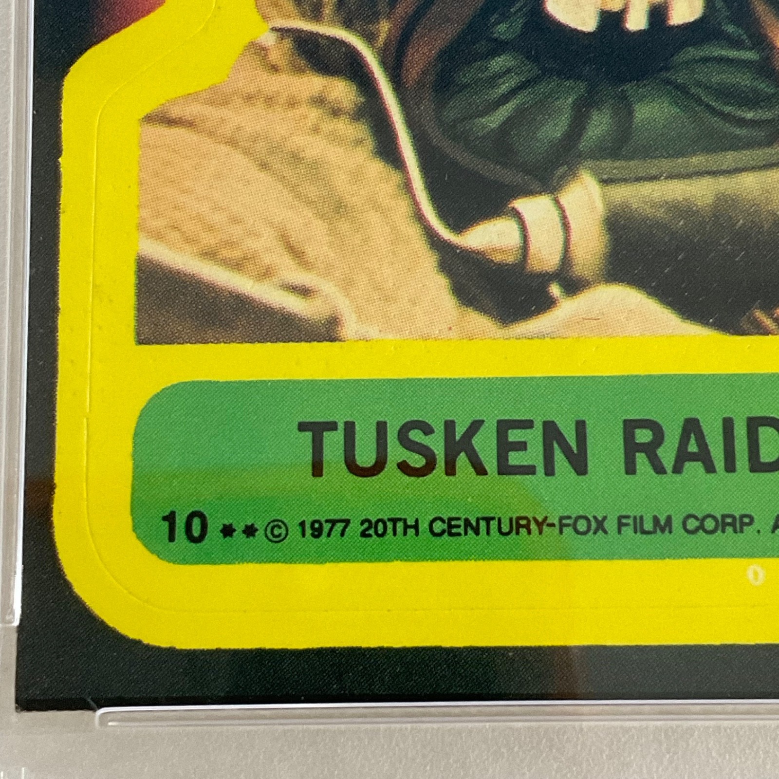 Star Wars 1977 Tusken Raider Sticker Card #10 PSA 5 CERT#151033797 - Image 9