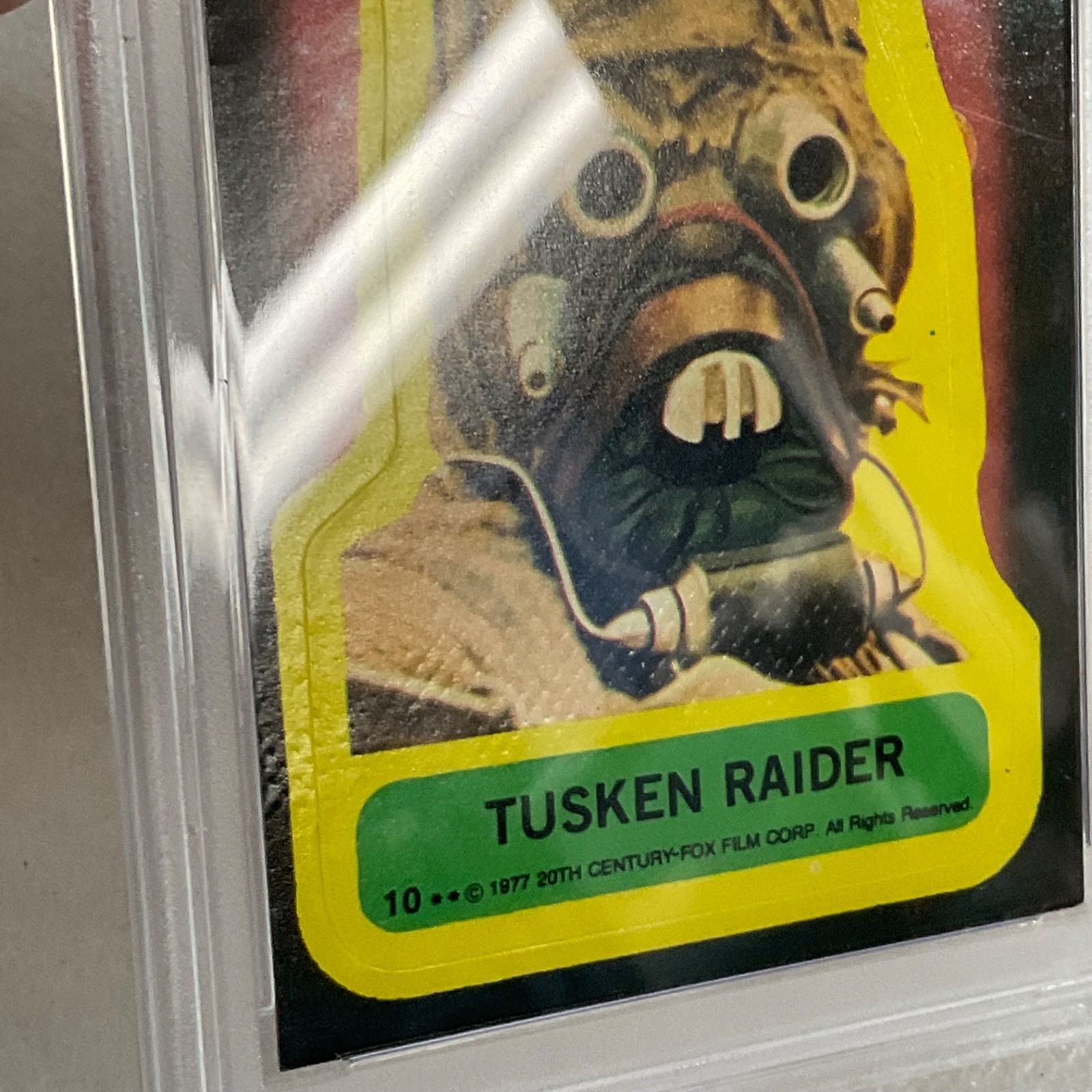 Star Wars 1977 Tusken Raider Sticker Card #10 PSA 5 CERT#151033797 - Image 10