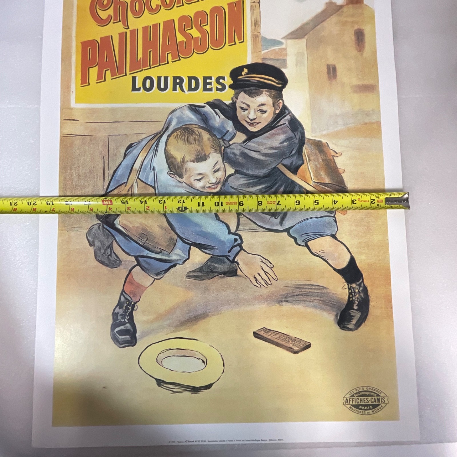 1995 Chocolat Pailhasson Lourdes Poster Affiches-Camis Print 27.5x18.5in - Image 13
