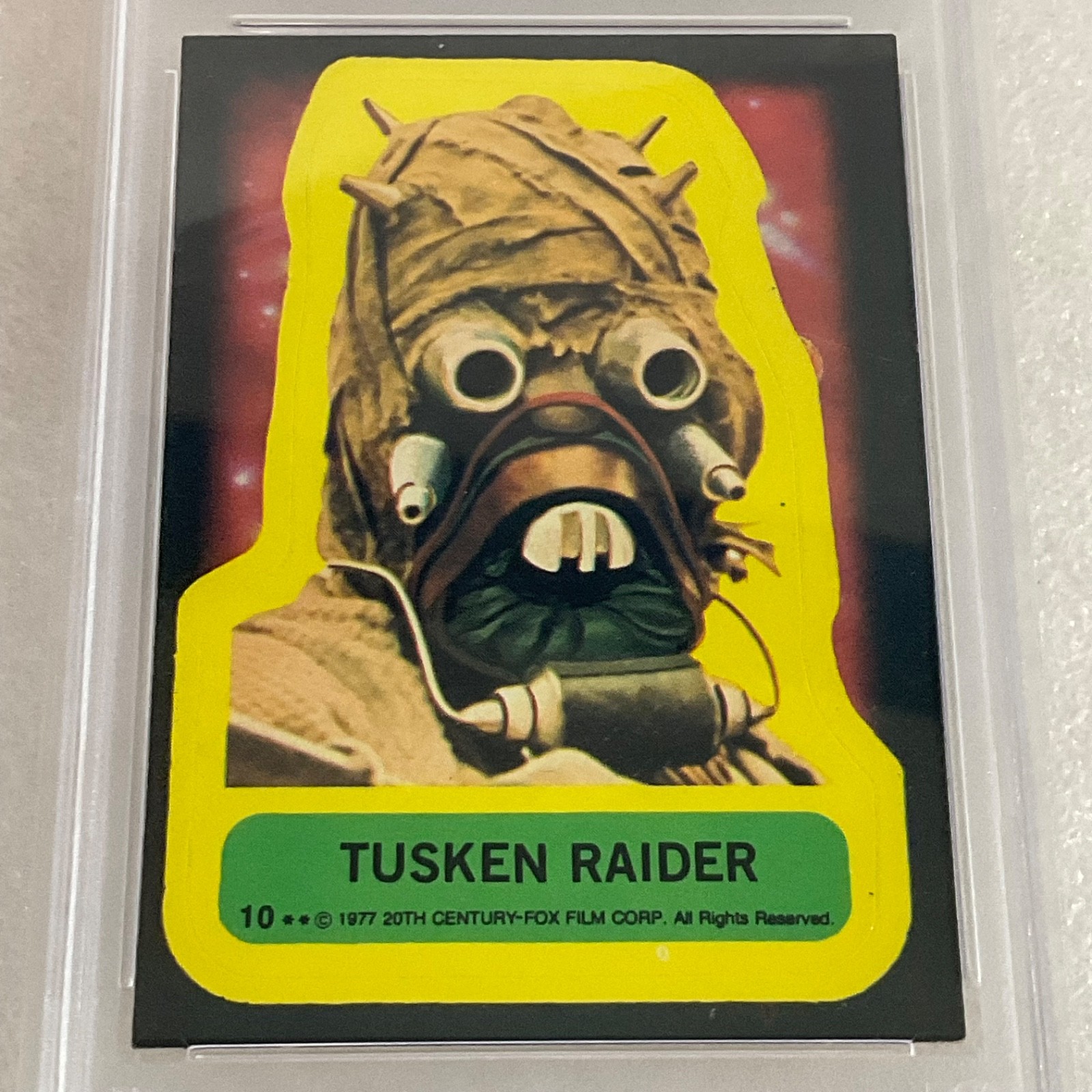 Star Wars 1977 Tusken Raider Sticker Card #10 PSA 5 CERT#151033797 - Image 12