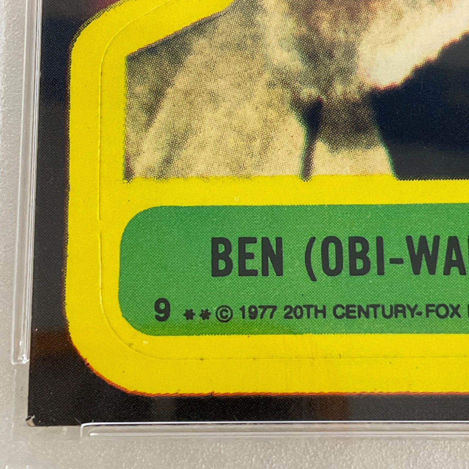 Star Wars 1977 Ben Obi-Wan Kenobi Sticker Card #9 PSA 5 CERT#151033794 - Image 11