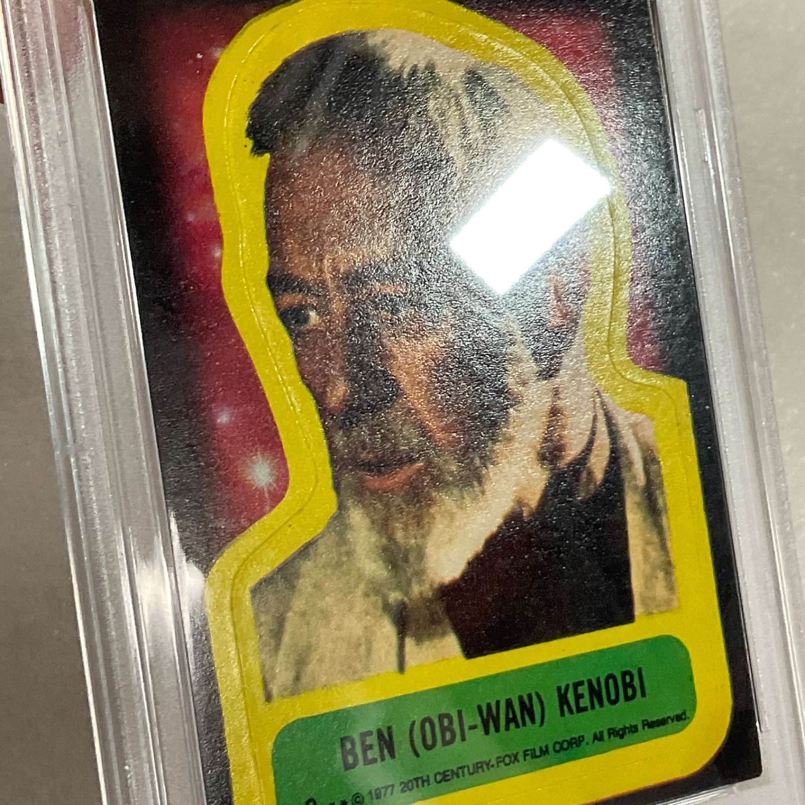 Star Wars 1977 Ben Obi-Wan Kenobi Sticker Card #9 PSA 5 CERT#151033794 - Image 12