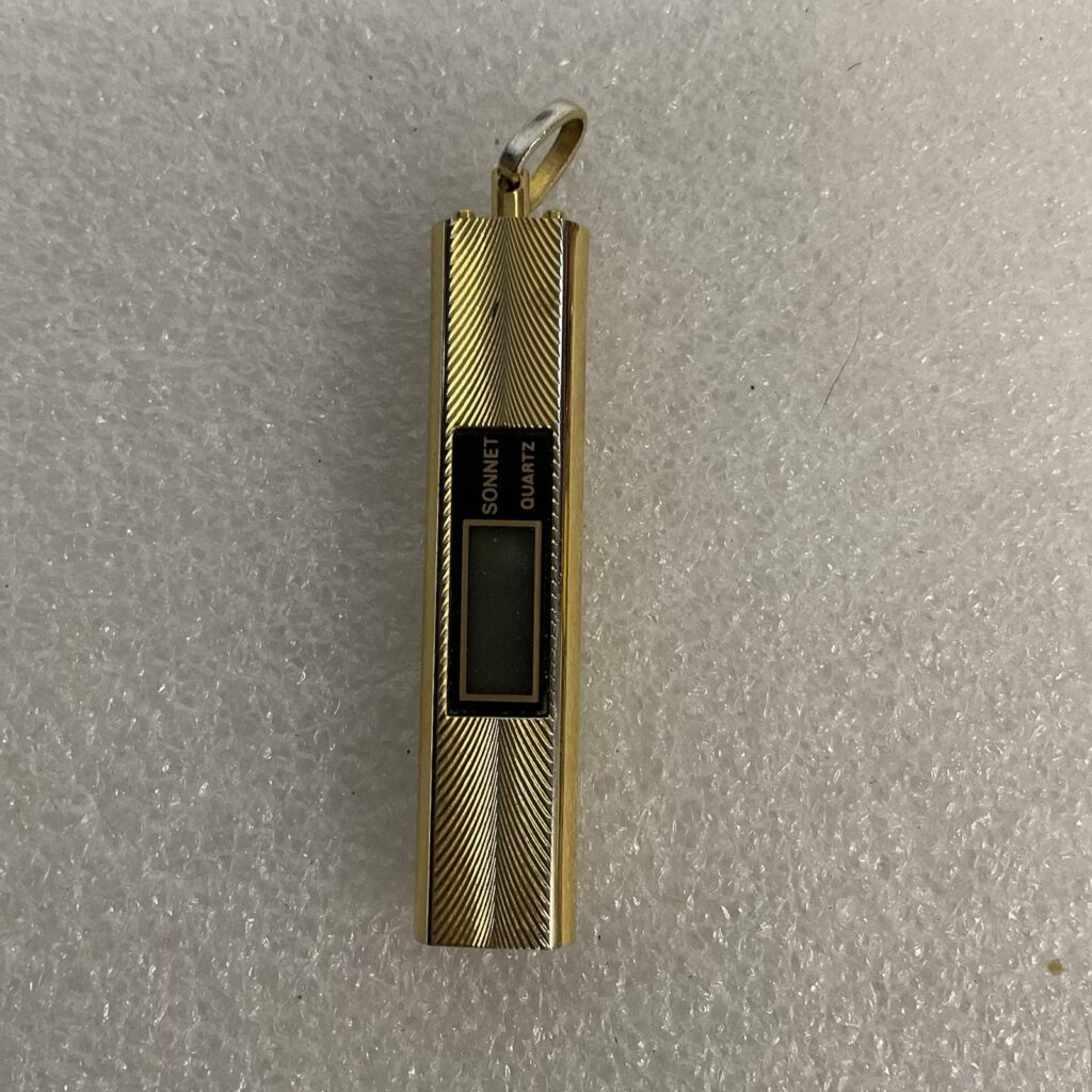 Vintage Sonnet Interpur LCD Quartz Watch Pendant Watch For Parts Not Working - Image 1