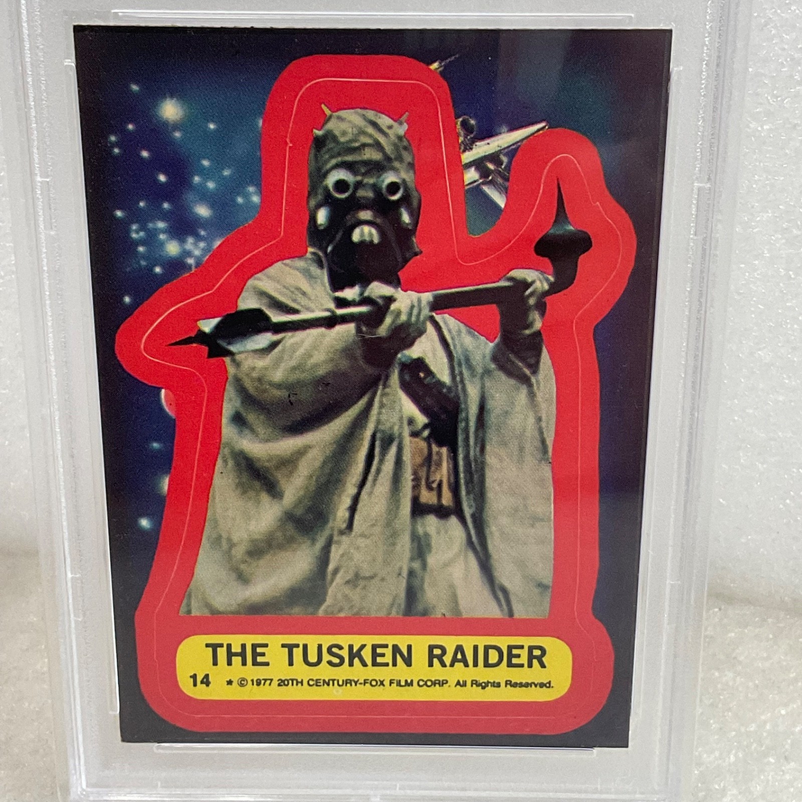 Star Wars 1977 The Tusken Raider Sticker Card #14 PSA 5 CERT#151033812 - Image 5