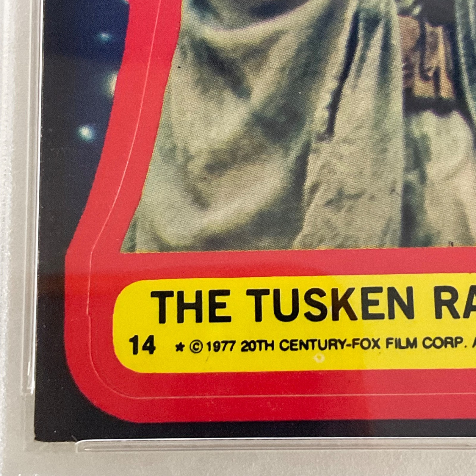Star Wars 1977 The Tusken Raider Sticker Card #14 PSA 5 CERT#151033812 - Image 11