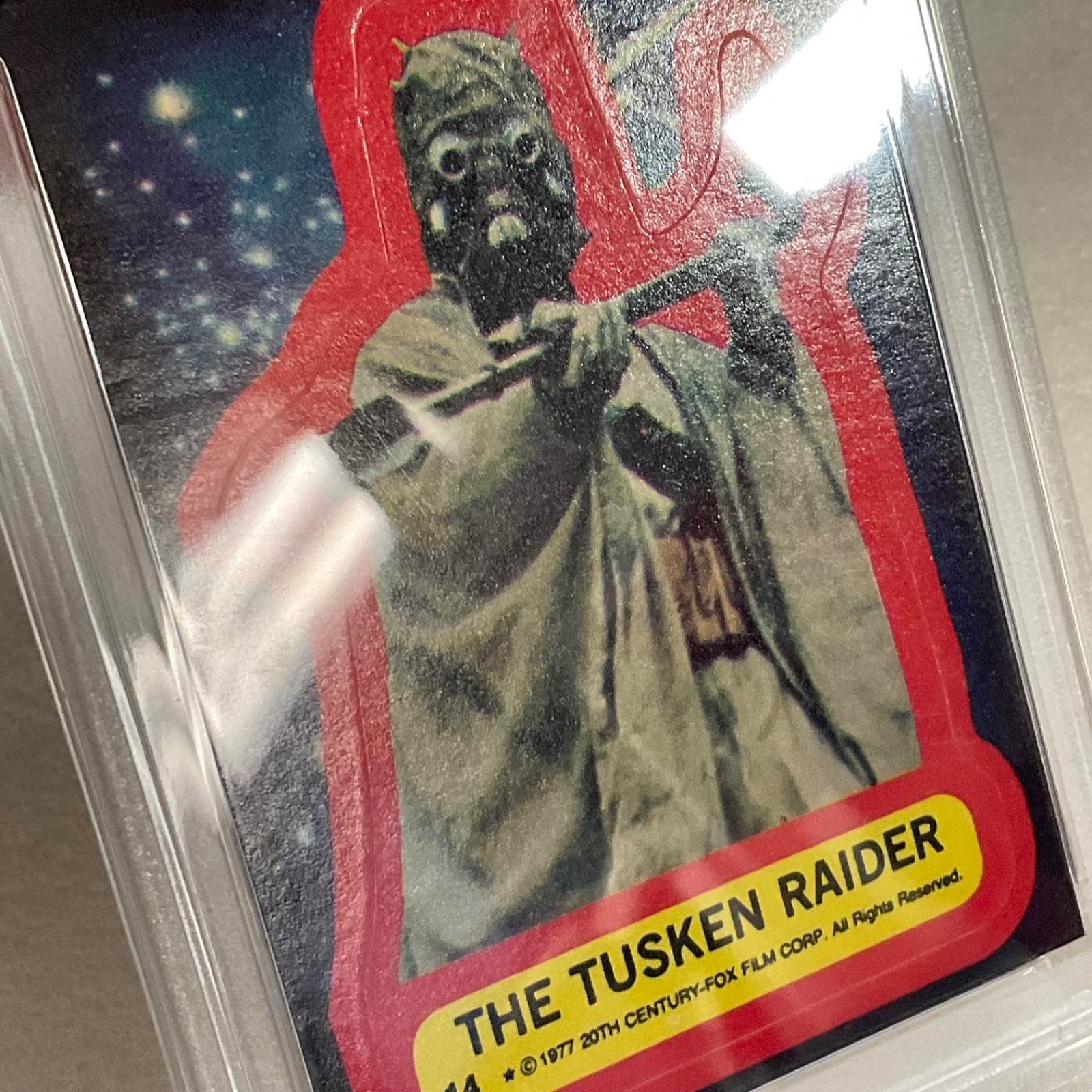 Star Wars 1977 The Tusken Raider Sticker Card #14 PSA 5 CERT#151033812 - Image 12
