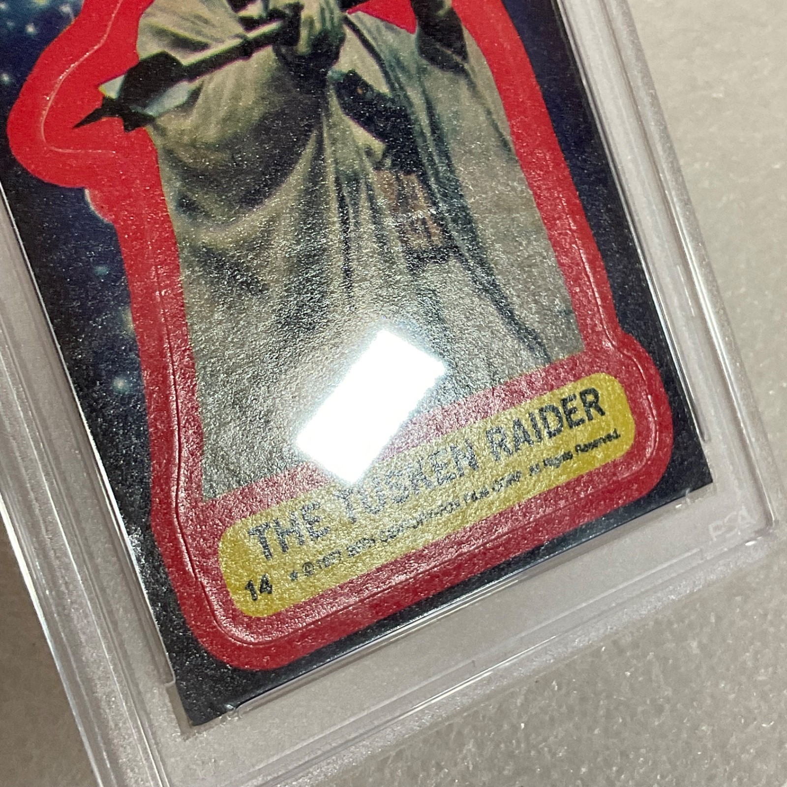 Star Wars 1977 The Tusken Raider Sticker Card #14 PSA 5 CERT#151033812 - Image 13