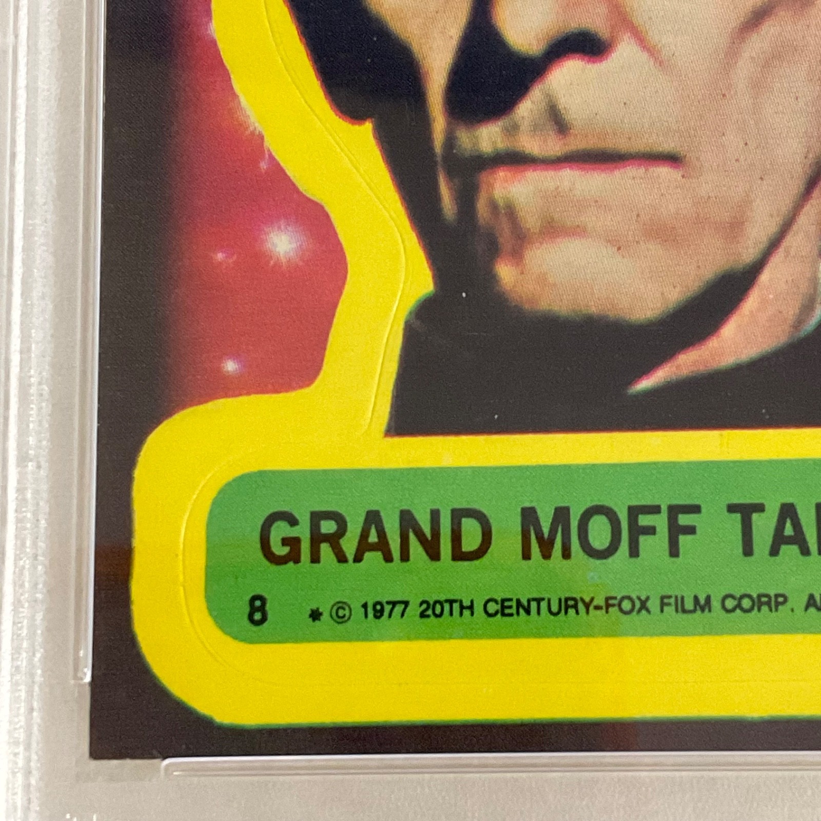 Star Wars 1977 Grand Moff Tarkin Sticker Card #8 PSA 5 CERT#151033792 - Image 11