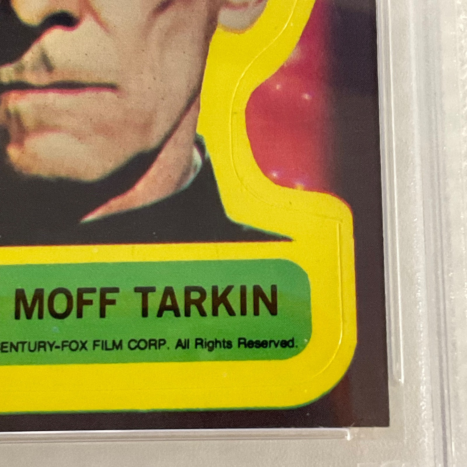 Star Wars 1977 Grand Moff Tarkin Sticker Card #8 PSA 5 CERT#151033792 - Image 10
