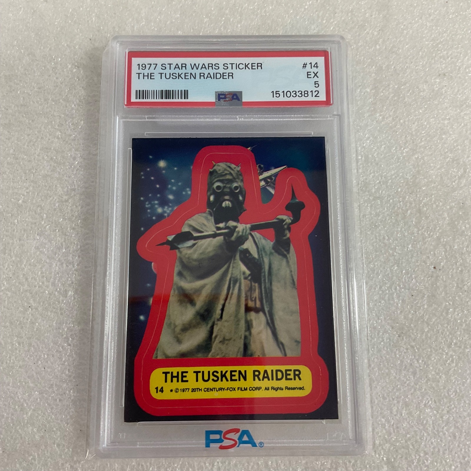 Star Wars 1977 The Tusken Raider Sticker Card #14 PSA 5 CERT#151033812 - Image 21