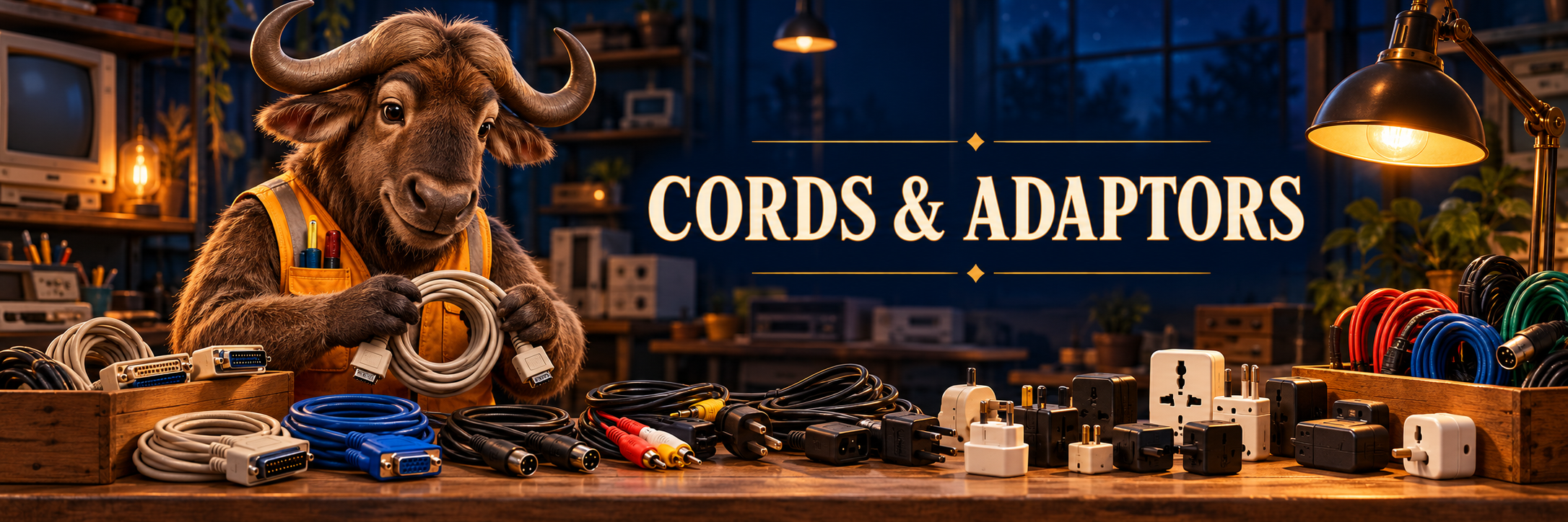 CORDS & ADAPTORS — GNU workshop