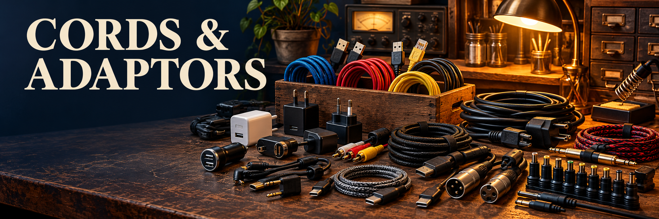 CORDS & ADAPTORS — cables and connectors