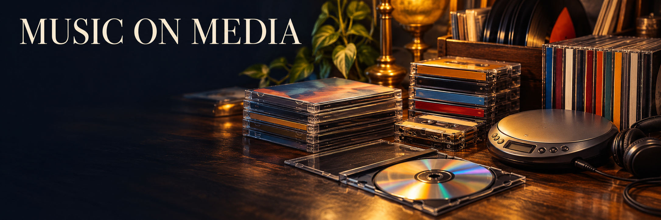 MUSIC ON MEDIA — compact discs, cassettes, and portable audio